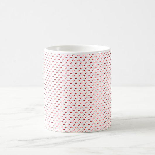 Cherries Red Pattern Frucht Kaffeetasse (Mittel)