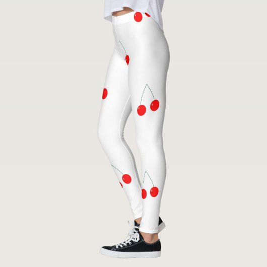 Cherries Red Pattern Leggings (Links)