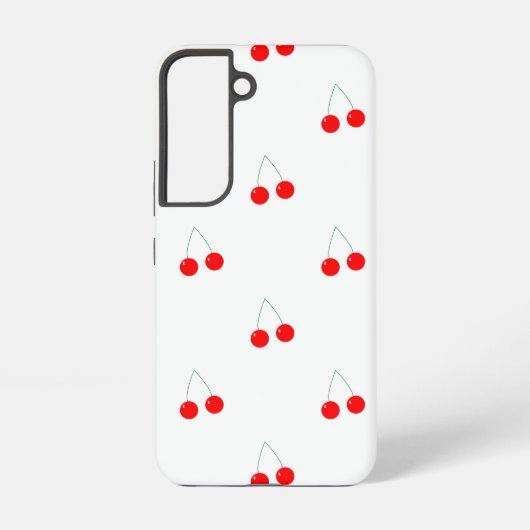 Cherries Red Pattern Samsung Galaxy Hülle (Rückseite)