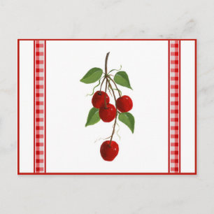 Cherries Rezept Card Postkarte