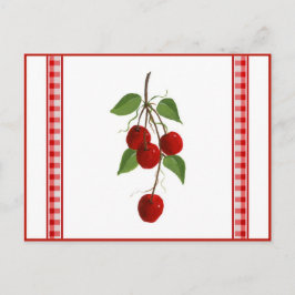 Cherries Rezept Card Postkarte
