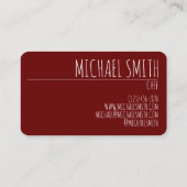 Cherries Ripe Red Cherry Frucht Koch hausgemachte  Visitenkarte (Rückseite)