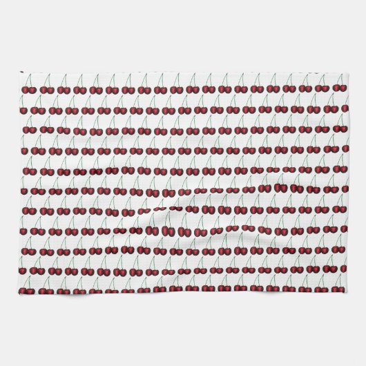Cherries Ripe Red Cherry Summer Frucht Print Geschirrtuch (Horizontal)