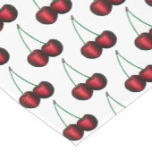 Cherries Ripe Red Cherry Summer Frucht Print Kurzer Tischläufer (Ecke)