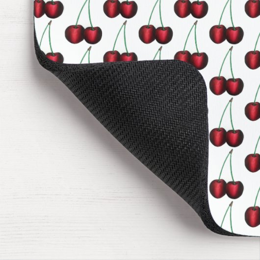Cherries Ripe Red Cherry Summer Frucht Print Mousepad (Ecke)