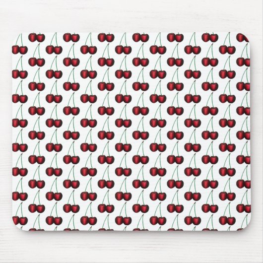 Cherries Ripe Red Cherry Summer Frucht Print Mousepad (Vorne)