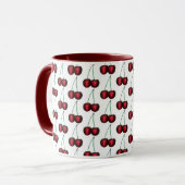 Cherries Ripe Red Cherry Summer Frucht Print Tasse (Vorderseite Links)