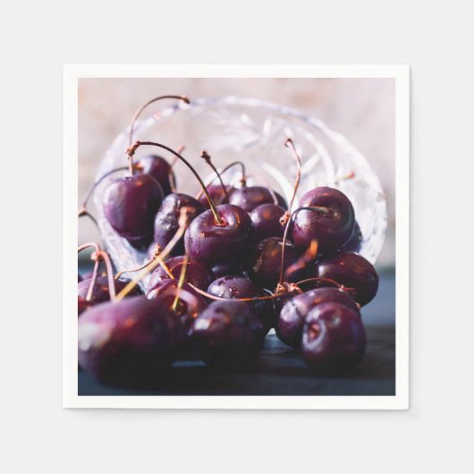 Cherries serviette (Vorderseite)