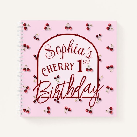 Cherries SpiralNotebook Notizblock (Vorderseite)