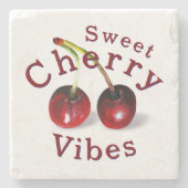 Cherries Stone Untersetzer (Vorderseite)