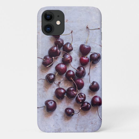 Cherries Stone Untersetzer Case-Mate iPhone Hülle (Rückseite)