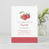 Cherries Sweet Celebration Einladung (Stehend Vorderseite)