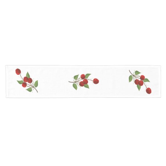 Cherries Table Runner Kurzer Tischläufer (Horizontal)