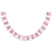 Cherries Theme First Birthday Bunting Banner (Alle)