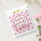Cherries Theme First Birthday Favor Bags Geschenktütchen (Versiegelt)