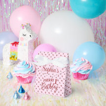 Cherries Theme First Birthday Favor Box