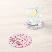 Cherries Theme First Birthday Paper Untersetzer (Vor Ort)