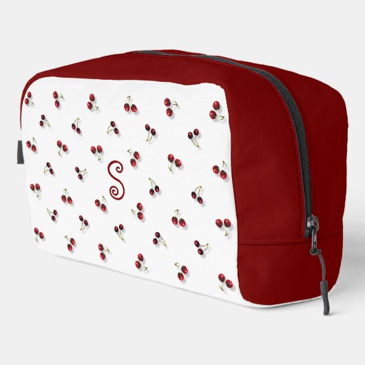 Cherries Toilettenbeutel Waschbeutel (Rechte Ecke)