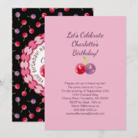 Cherries Wasserfarbe Geburtstag