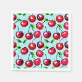 Cherries Wasserfarbe Serviette (Vorderseite)