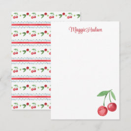 Cherries Watercolor Dankeskarte