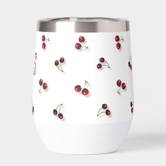 Cherries Wine Tumbler (Rückseite)
