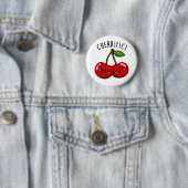 Cherrific Funny Red Cherry Pub Button (Beispiel)