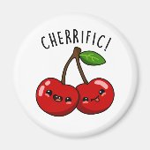Cherrific Funny Red Cherry Pub Magnet (Vorne)