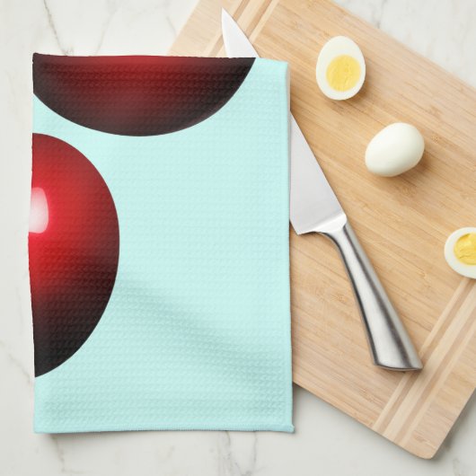 Cherriy Kitchen Handtuch Ihre Farbe - Text (Viertel Falte)