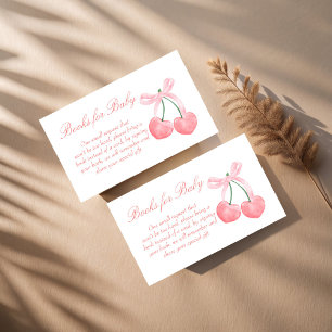 Cherrosa Coquette Babydusche Anfrage Begleitkarte