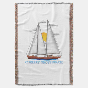 Cherrry Grove Beach Coastal Nautical Sailing Sailo Decke