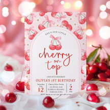 Cherry 1. Geburtstag Party Coquette Cherry Geburts