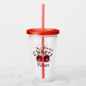 Cherry Acrylic Tumbler Acryltrinkbecher (Vorderseite)