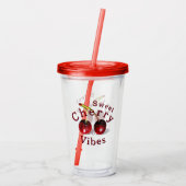 Cherry Acrylic Tumbler Acryltrinkbecher (Rückseite)