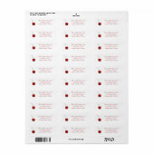 Cherry Address Label (Vorne)