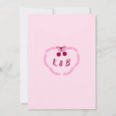 Cherry am oberen Brautparty Einladung (Rückseite)