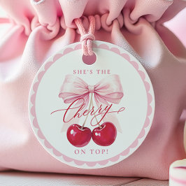 Cherry am oberen Brautparty Geschenkanhänger