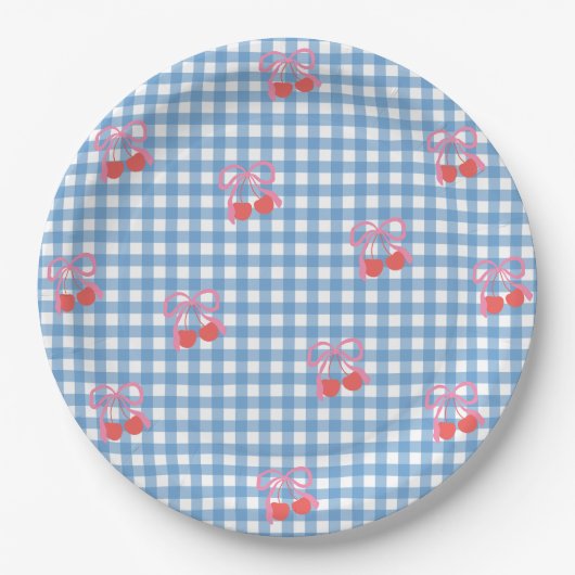 Cherry am Top Birthday Pappteller (Vorderseite)