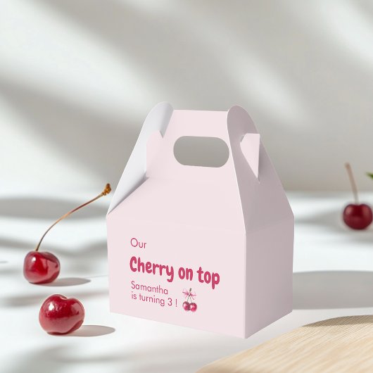 Cherry am Top Pink Geburtstag Geschenkschachtel