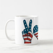 Cherry American Flag Coquette 4. Juli Kaffeetasse (Links)