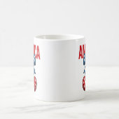 Cherry American Flag Coquette 4. Juli Kaffeetasse (Mittel)