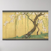 Cherry and Maple Trees by Sakai Hōitsu Poster (Vorne)