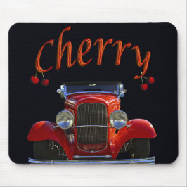 "Cherry Antique Automobile" Mousepad