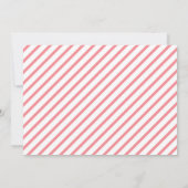 Cherry auf dem rosafarbenen Brautparty Einladung (Rückseite)