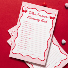 Cherry auf dem Top Baby Duwer Game, die Mama kennt