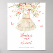 Cherry auf den oberen Babys sind süße Baby-Dusche Poster (Vorne)