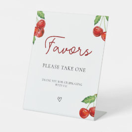 Cherry auf den Top Baby Duwer Favoriten Sockelschild