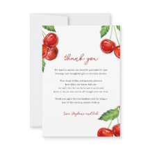 Cherry auf der Babydusche