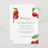 Cherry auf der Babydusche Dankeskarte (Vorne/Hinten)