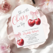 Cherry auf der Coquette Babydusche Einladung